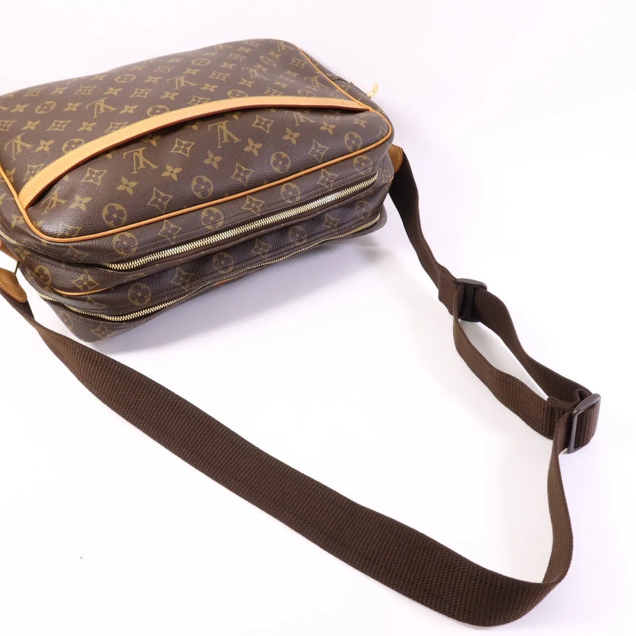 LOUIS VUITTON Reporter M45252 Shoulder Bag Coated Canvas 棕色 Coated Canvas Rank A - Thumbnail 10