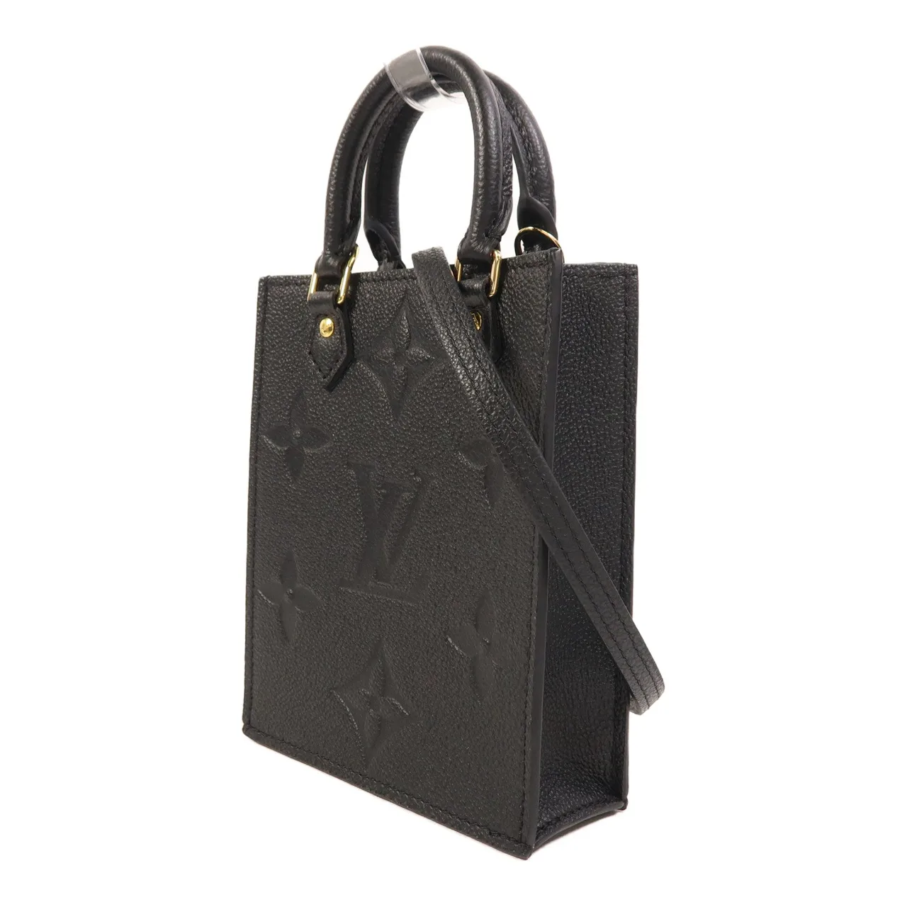 LOUIS VUITTON Petit Sac Plat M80478 2-Way Bag Calfskin 黑色 / Black Calfskin Rank A - Thumbnail 3