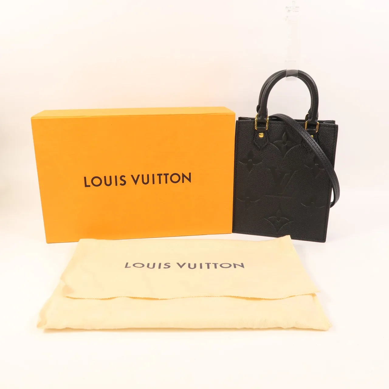 LOUIS VUITTON Petit Sac Plat M80478 2-Way Bag Calfskin 黑色 / Black Calfskin Rank A - Thumbnail 8