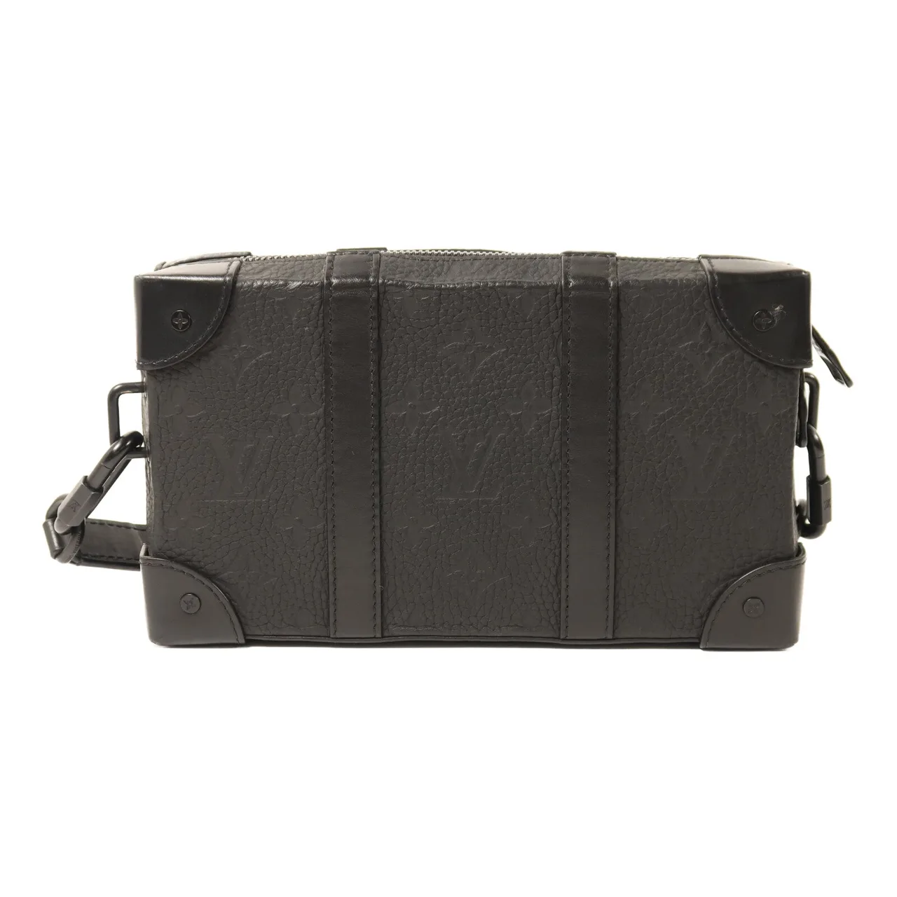 LOUIS VUITTON Soft Trunk M80224 肩背包 牛皮 黑色 / Black 牛皮 中古品A - 縮圖 2