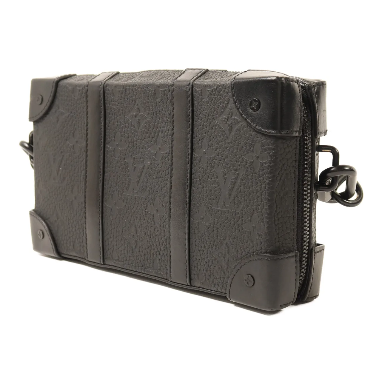 LOUIS VUITTON Soft Trunk M80224 肩背包 牛皮 黑色 / Black 牛皮 中古品A - 縮圖 3
