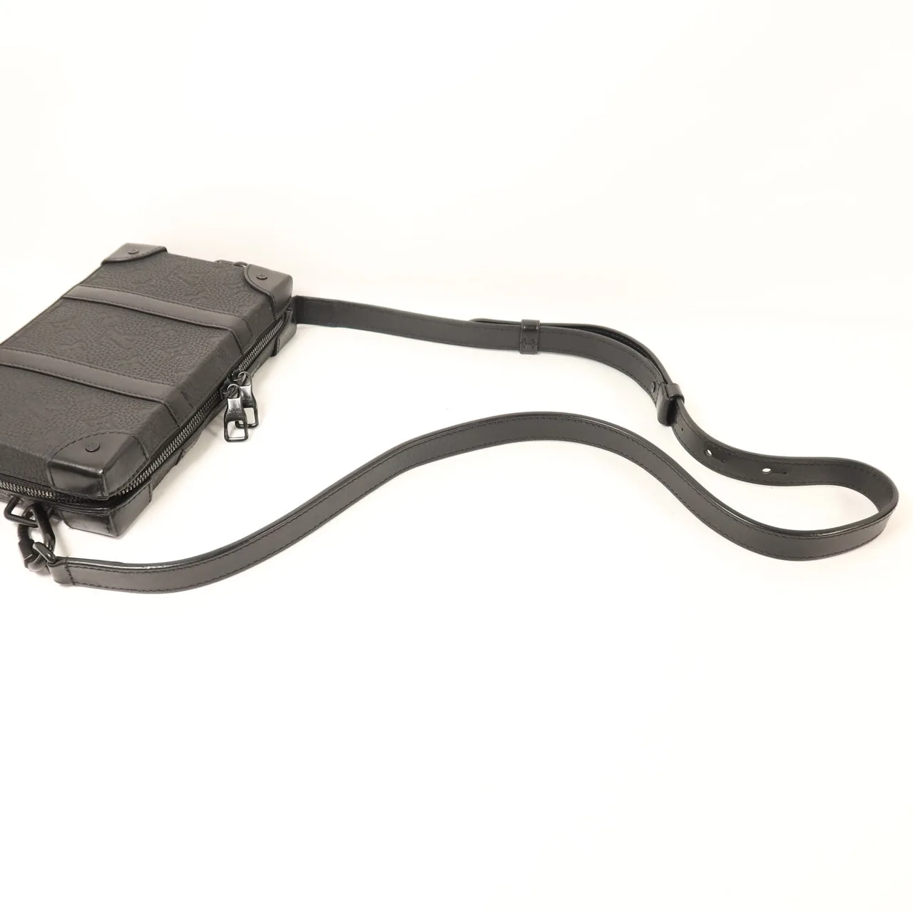 LOUIS VUITTON Soft Trunk M80224 肩背包 牛皮 黑色 / Black 牛皮 中古品A - 縮圖 7