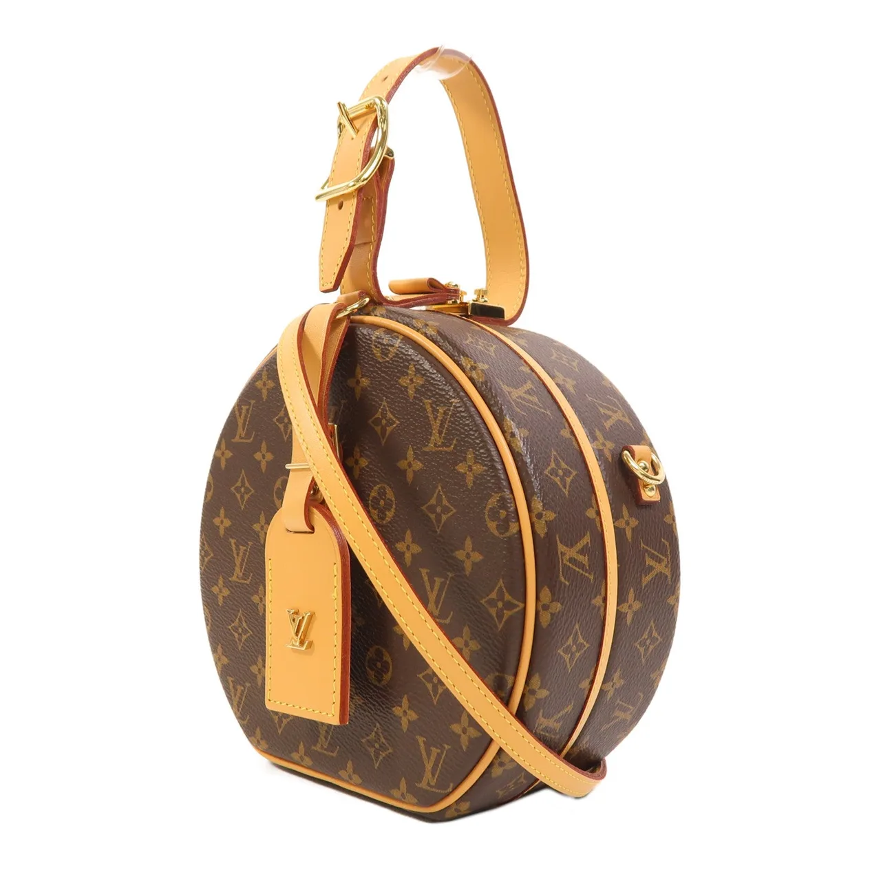 LOUIS VUITTON Petite Boite Chapeau M43514 2-Way Bag Coated Canvas 棕色 Coated Canvas Rank A - Thumbnail 3