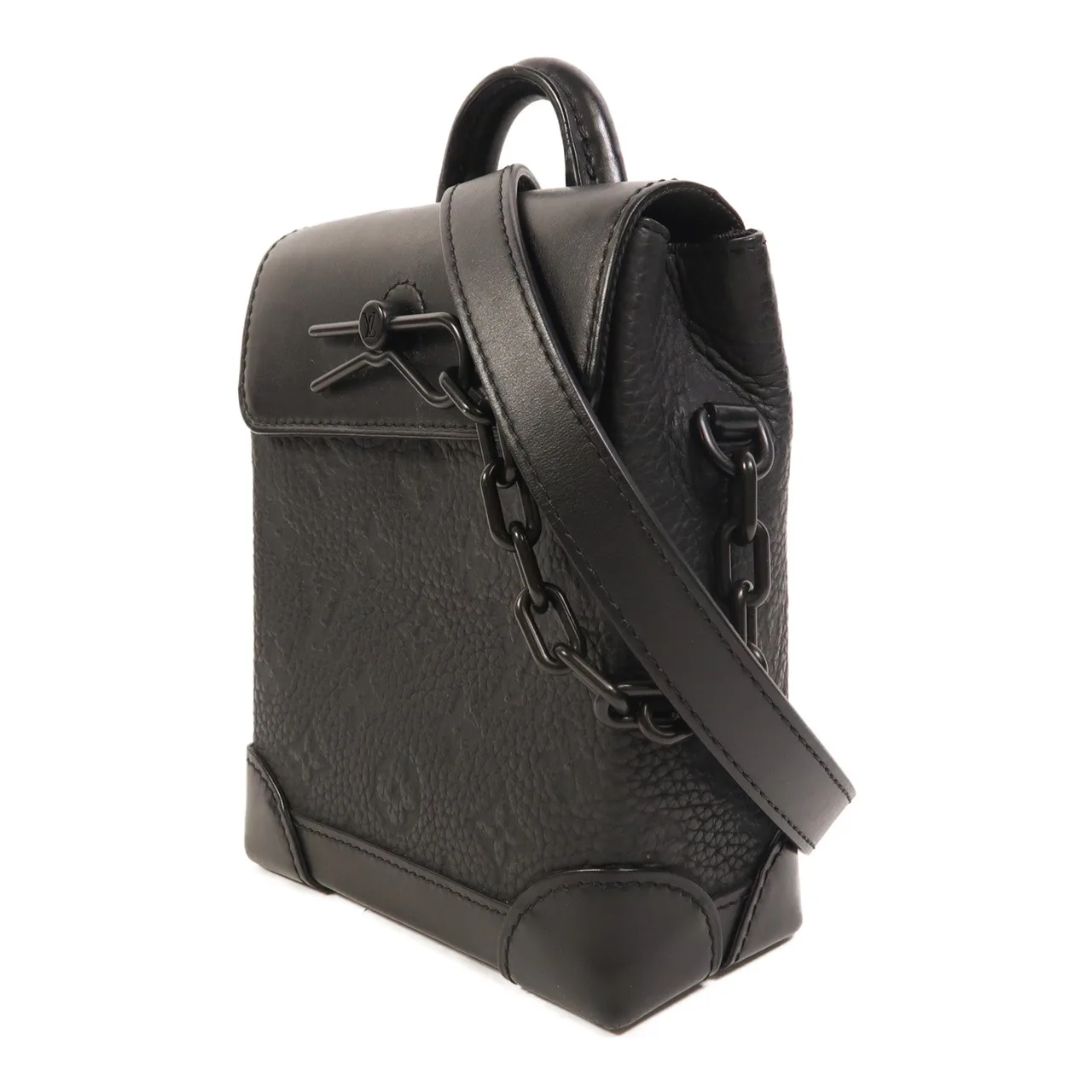 LOUIS VUITTON Steamer M82772 2-Way Bag Calfskin 黑色 / Black Calfskin Rank A - Thumbnail 3