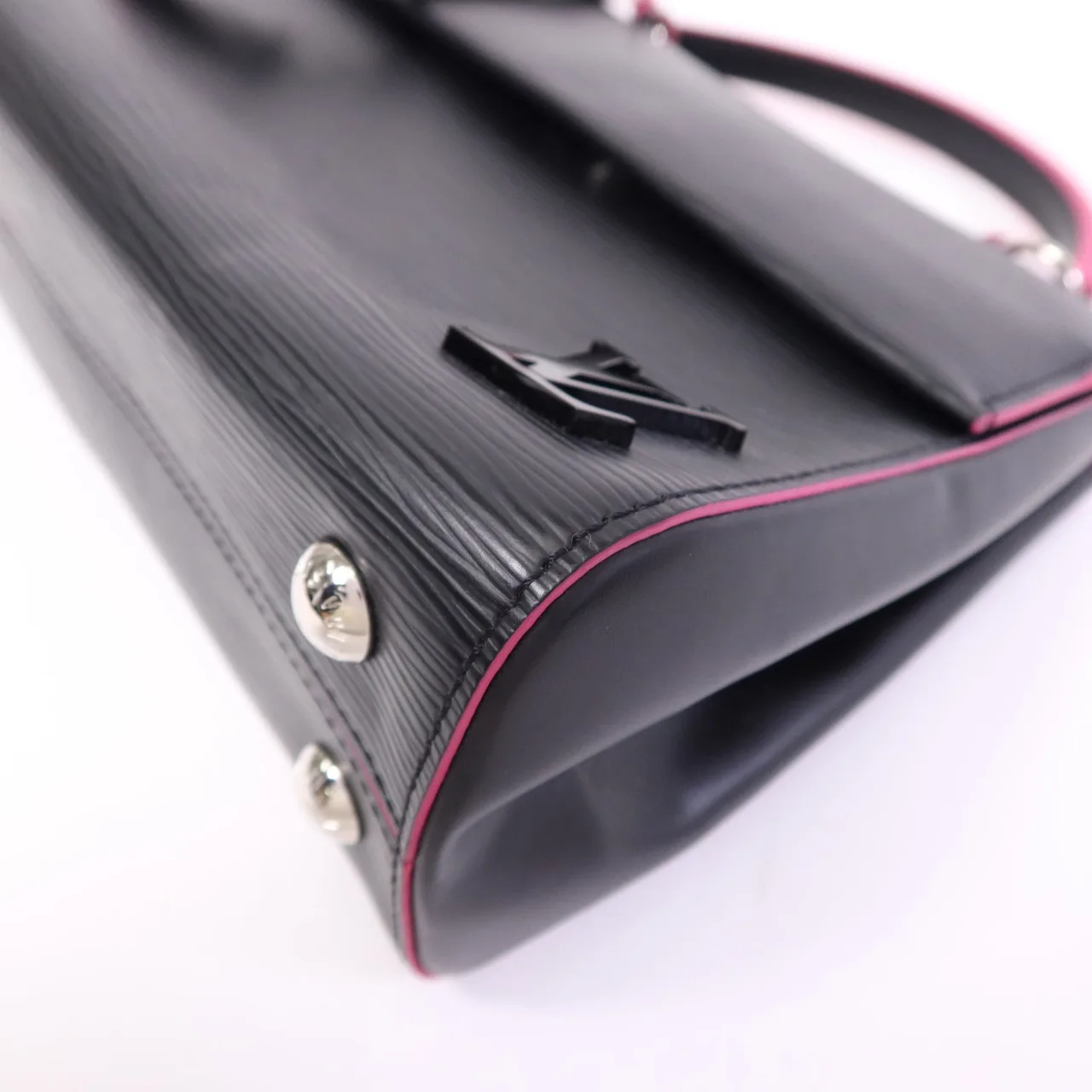 LOUIS VUITTON Cluny M54167 2-Way Bag Calfskin 黑色 / 粉色 / Black/Pink Calfskin Rank A - Thumbnail 5