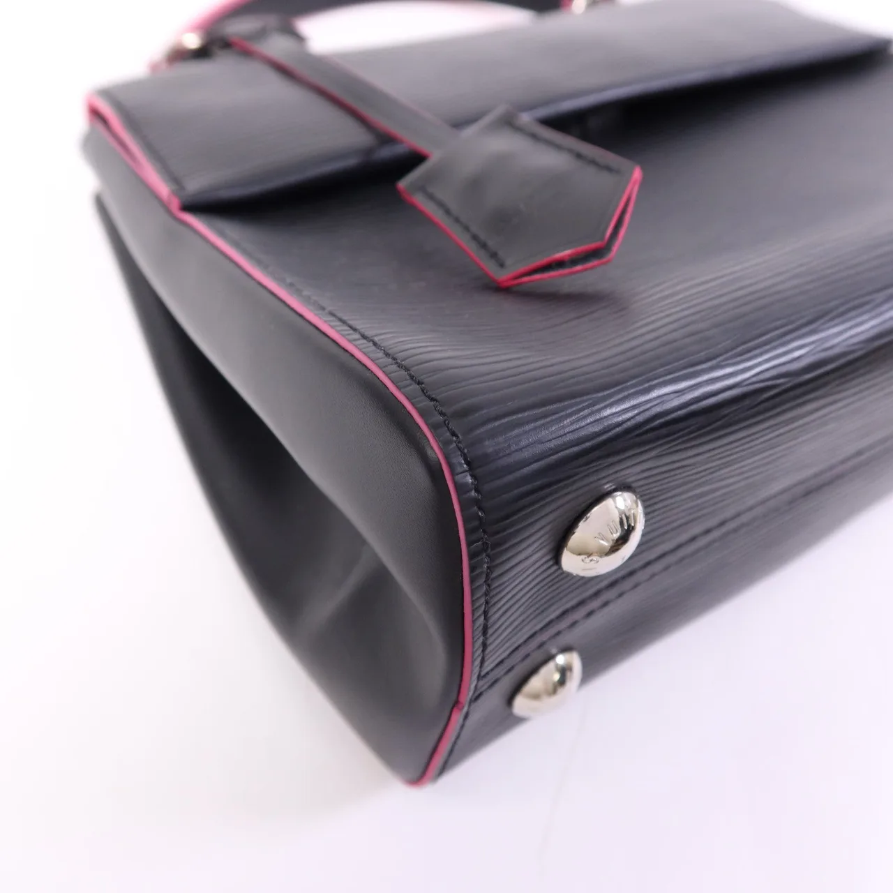 LOUIS VUITTON Cluny M54167 2-Way Bag Calfskin 黑色 / 粉色 / Black/Pink Calfskin Rank A - Thumbnail 6