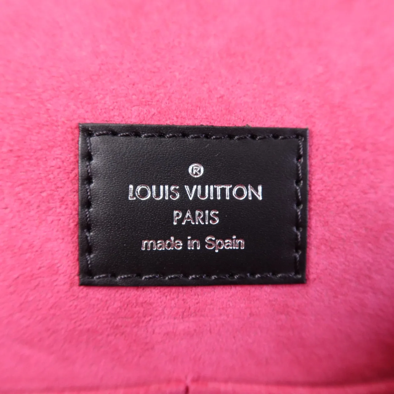 LOUIS VUITTON Cluny M54167 2-Way Bag Calfskin 黑色 / 粉色 / Black/Pink Calfskin Rank A - Thumbnail 14