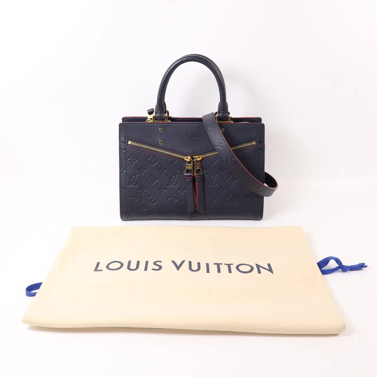 LOUIS VUITTON M54195 2-Way Bag Coated Canvas 藍色 Coated Canvas Rank A - Thumbnail 9