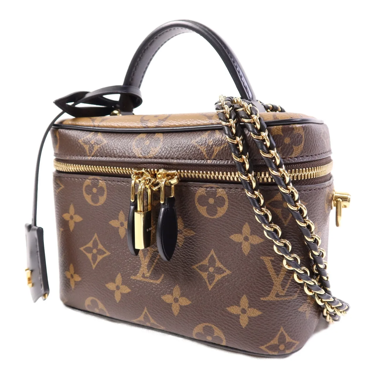 LOUIS VUITTON Vanity M45165 2-Way Bag Coated Canvas 棕色 Coated Canvas Rank A - Thumbnail 3