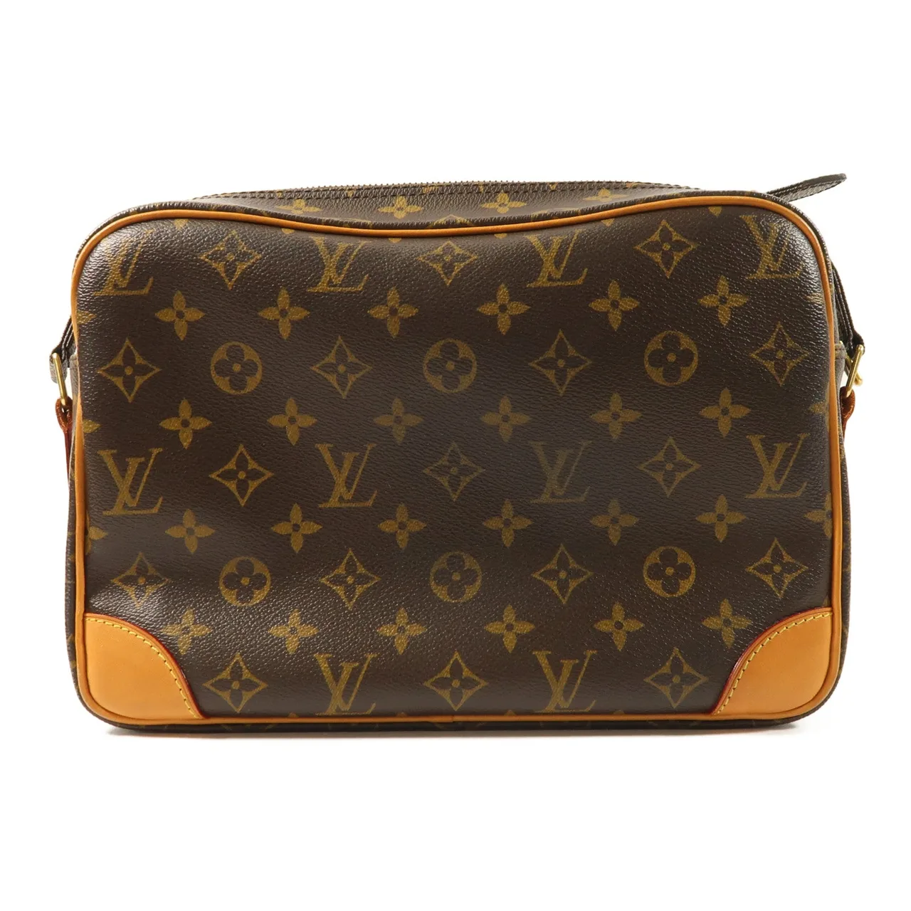LOUIS VUITTON Nile M45244 Shoulder Bag Coated Canvas 棕色 Coated Canvas Rank A - Thumbnail 2