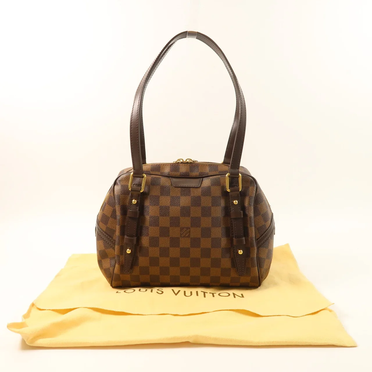 LOUIS VUITTON Rivington N41157 Shoulder Bag Coated Canvas 棕色 / Brown Coated Canvas Rank A - Thumbnail 10