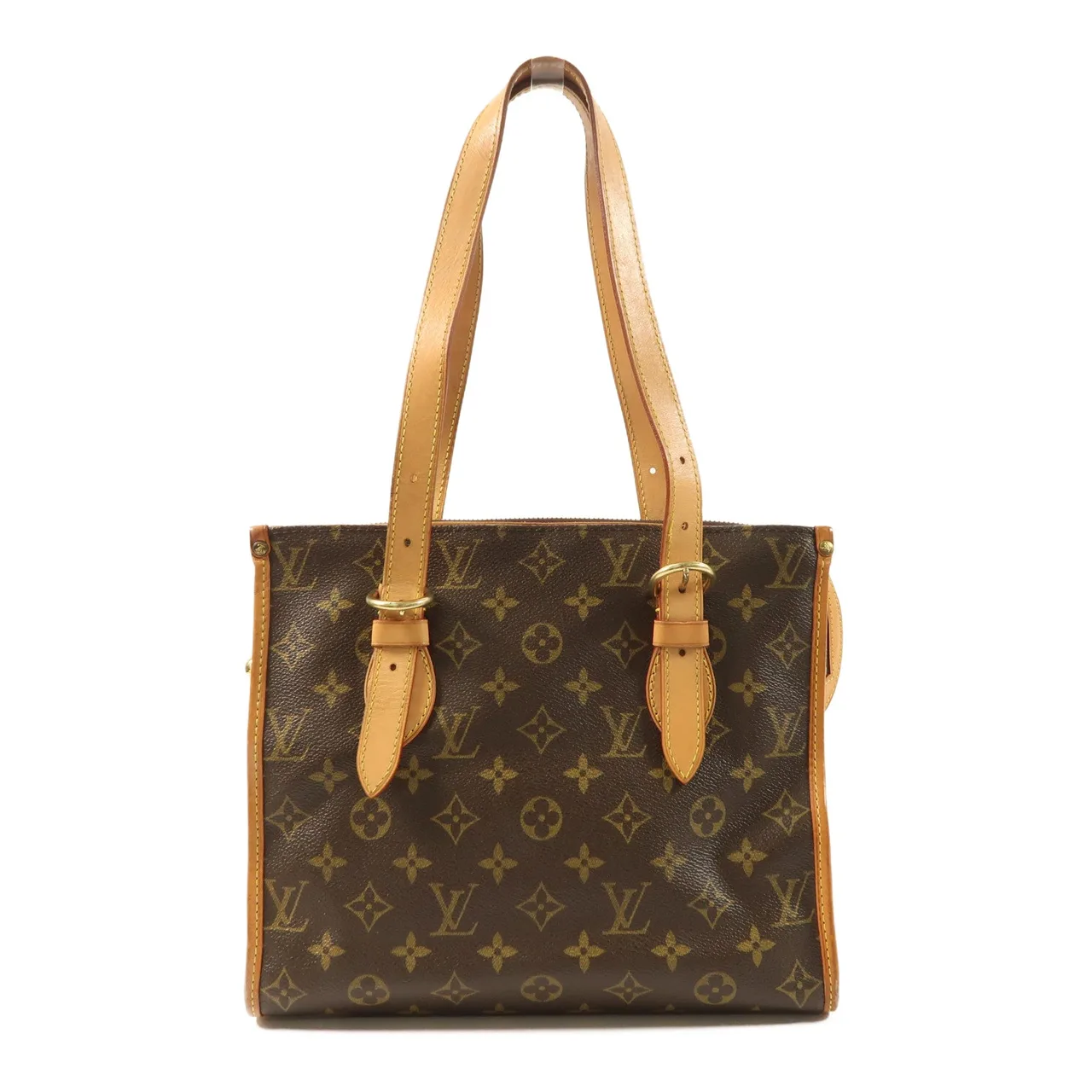LOUIS VUITTON Popincourt M40007 Shoulder Bag Coated Canvas 棕色 / Brown