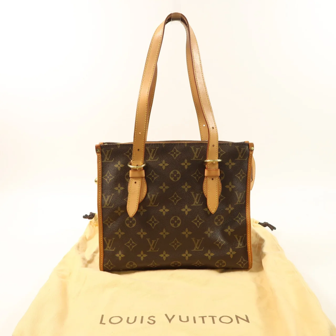 LOUIS VUITTON Popincourt M40007 Shoulder Bag Coated Canvas 棕色 / Brown Coated Canvas Rank B - Thumbnail 9