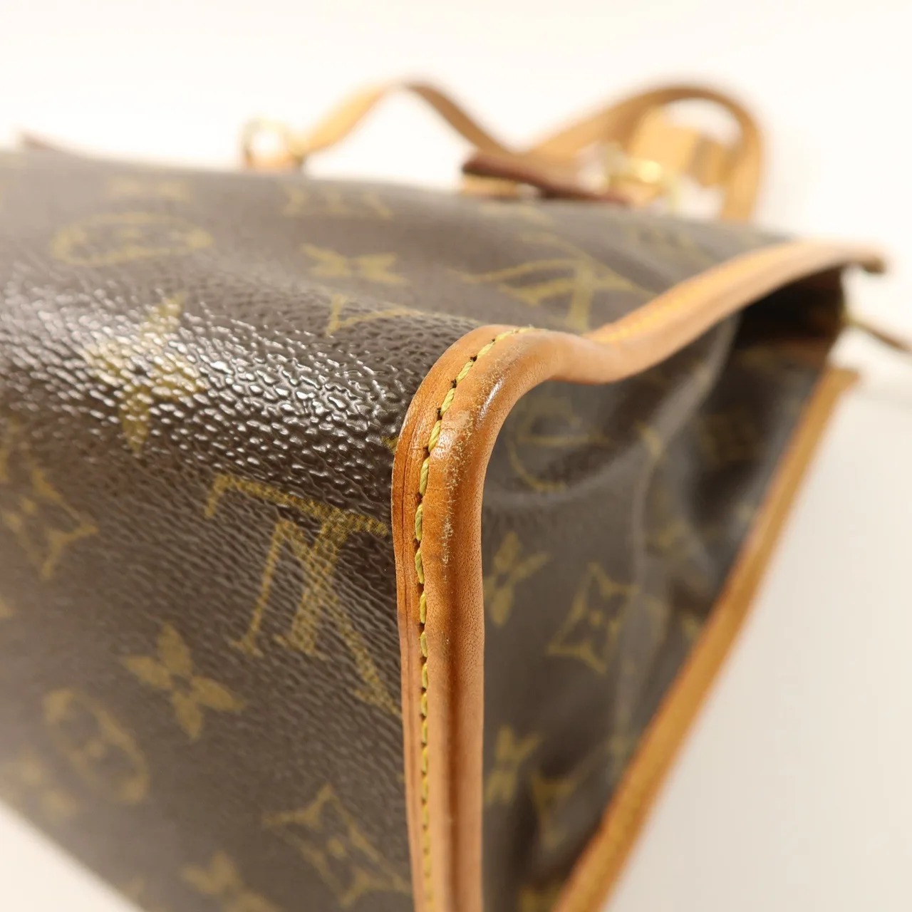 LOUIS VUITTON Popincourt M40007 Shoulder Bag Coated Canvas 棕色 / Brown Coated Canvas Rank B - Thumbnail 12