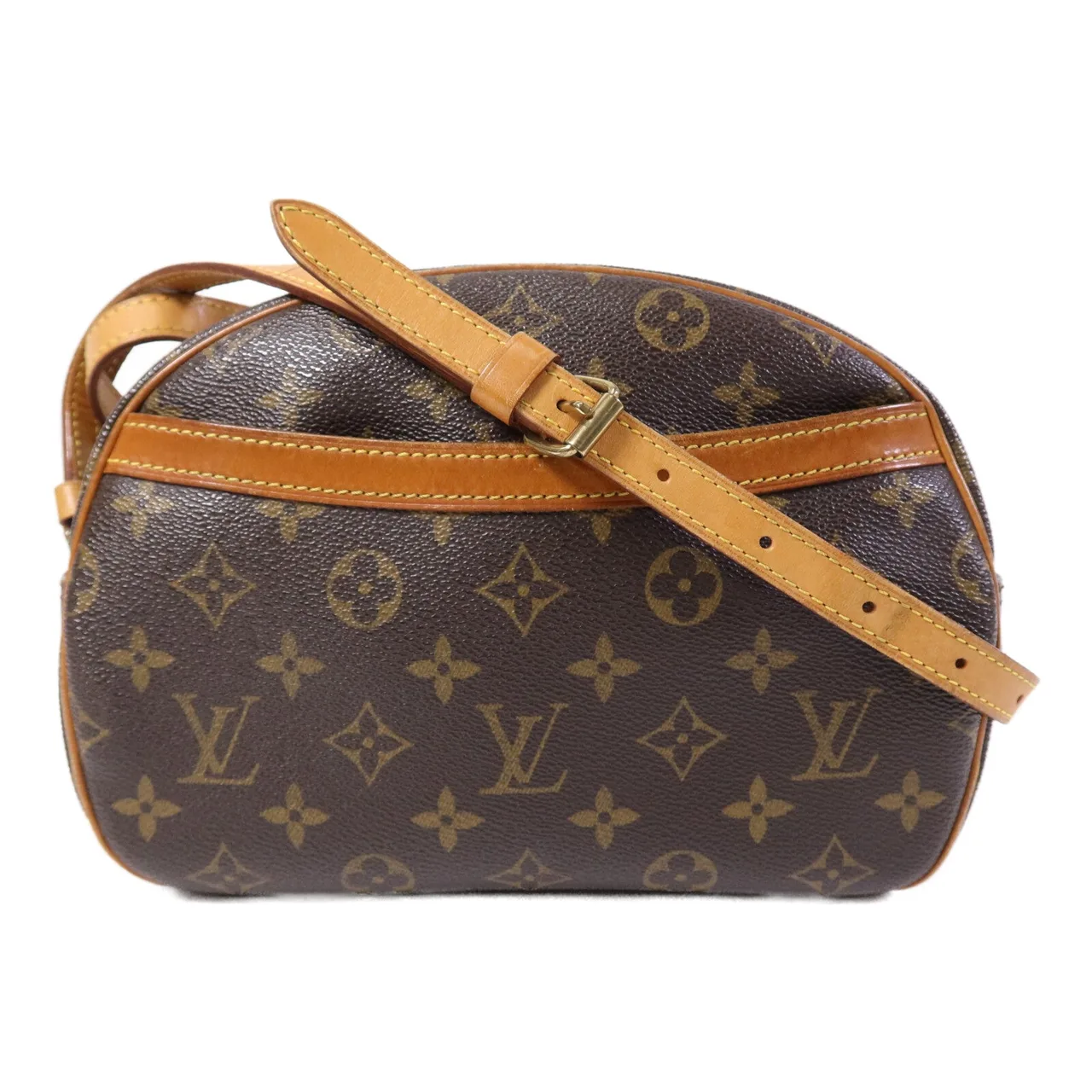 LOUIS VUITTON Blois M51221 Shoulder Bag Coated Canvas 棕色