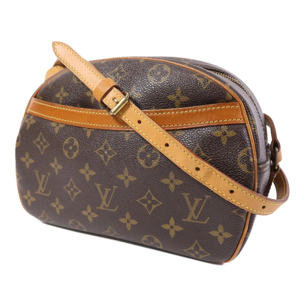 LOUIS VUITTON Blois M51221 Shoulder Bag Coated Canvas 棕色 Coated Canvas Rank B - Thumbnail 3