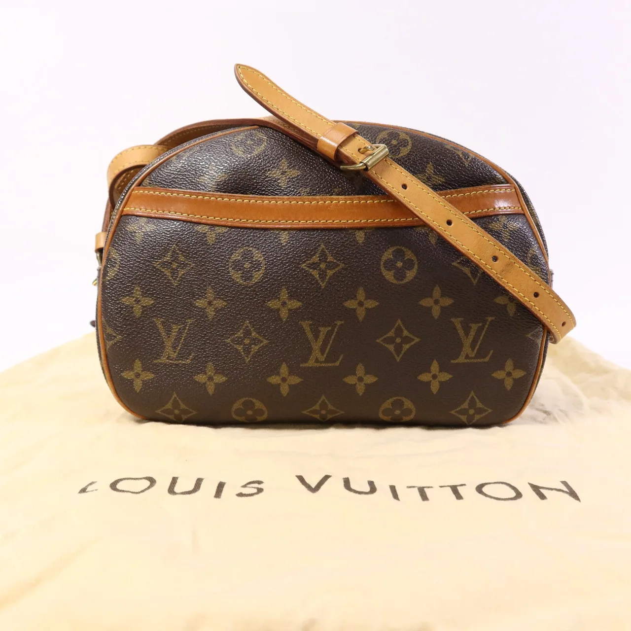 LOUIS VUITTON Blois M51221 Shoulder Bag Coated Canvas 棕色 Coated Canvas Rank B - Thumbnail 10