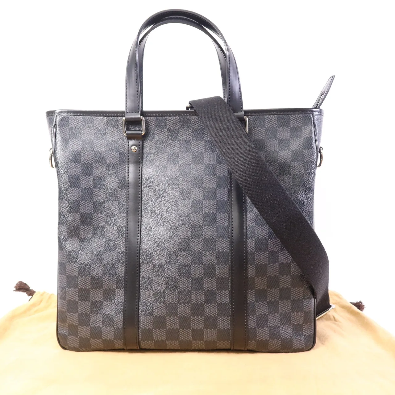 LOUIS VUITTON N51192 2-Way Bag Coated Canvas 黑色 / Black Coated Canvas Rank A - Thumbnail 10