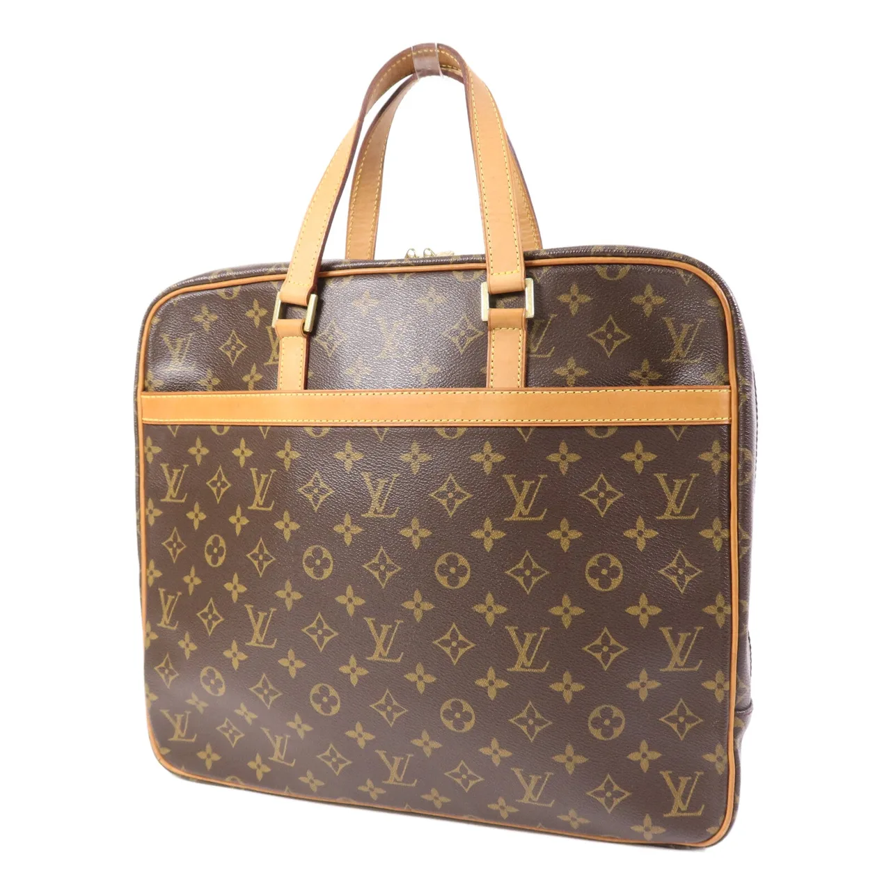 LOUIS VUITTON Porte Documents M53343 Handbag Coated Canvas 棕色 Coated Canvas Rank B - Thumbnail 3
