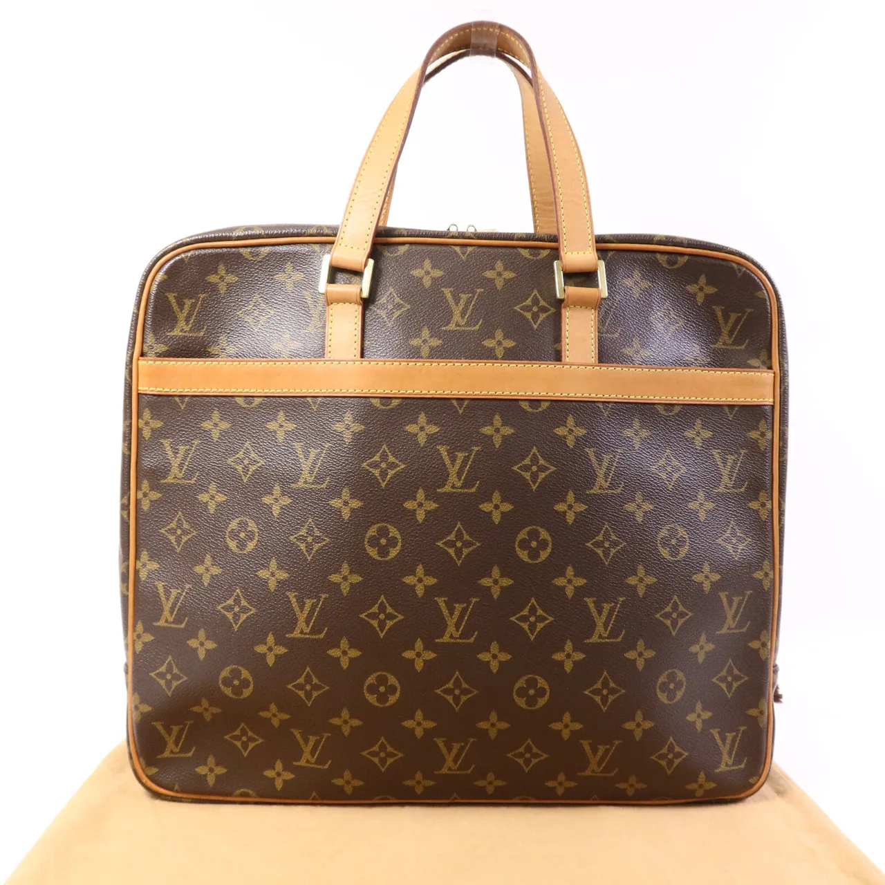 LOUIS VUITTON Porte Documents M53343 Handbag Coated Canvas 棕色 Coated Canvas Rank B - Thumbnail 10
