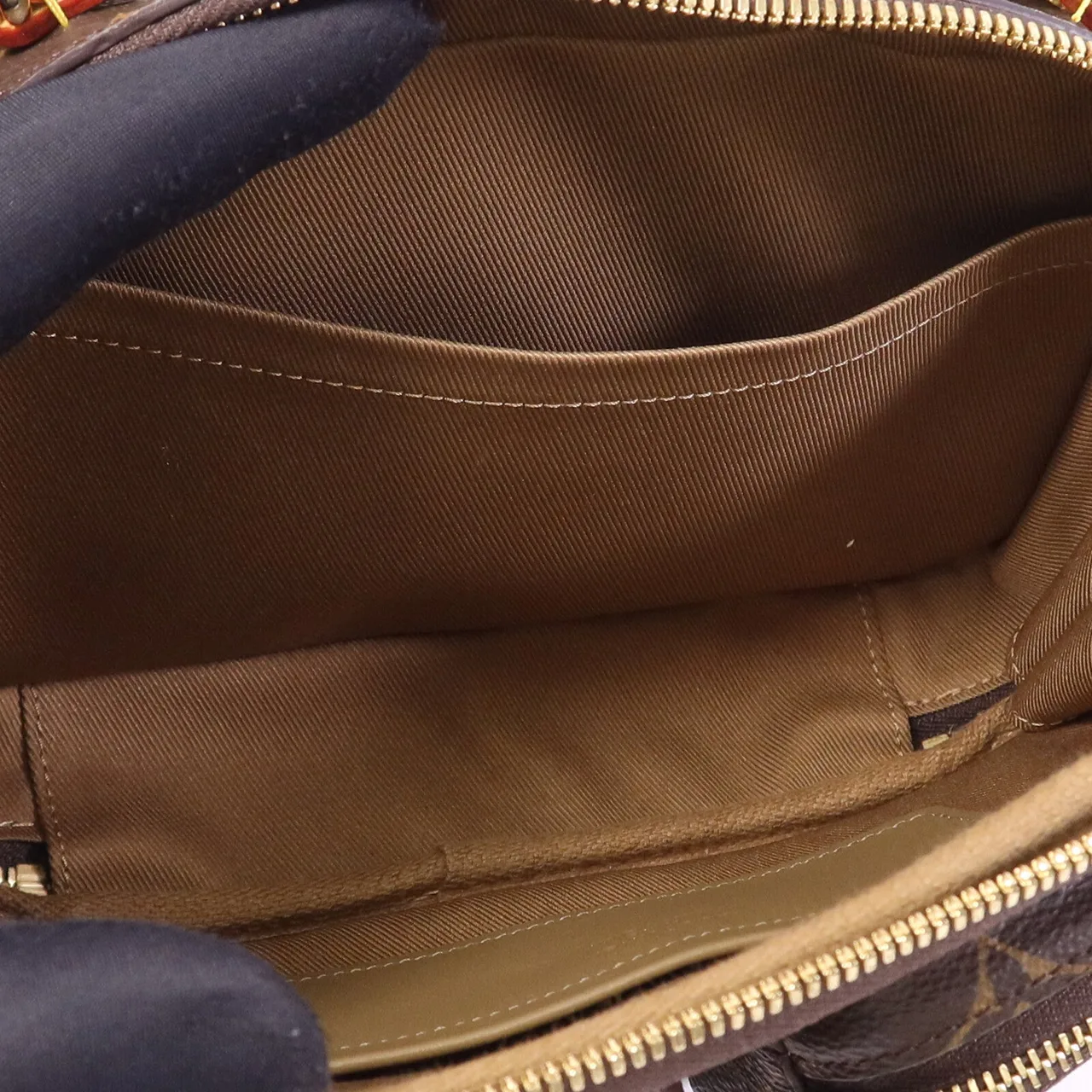 LOUIS VUITTON Utility M80446 兩用包 塗層帆布 棕色 塗層帆布 中古品A - 縮圖 5