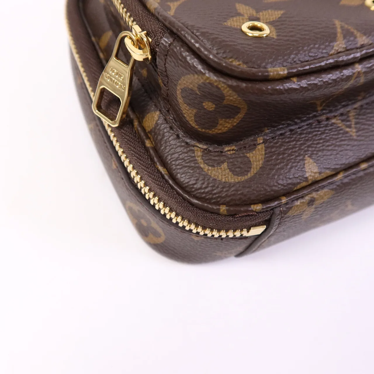 LOUIS VUITTON Utility M80446 兩用包 塗層帆布 棕色 塗層帆布 中古品A - 縮圖 10