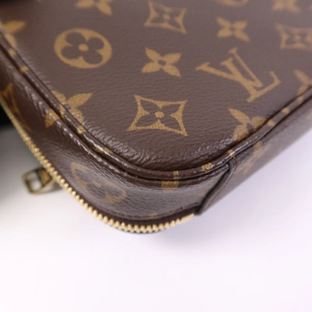LOUIS VUITTON Utility M80446 兩用包 塗層帆布 棕色 塗層帆布 中古品A - 縮圖 12