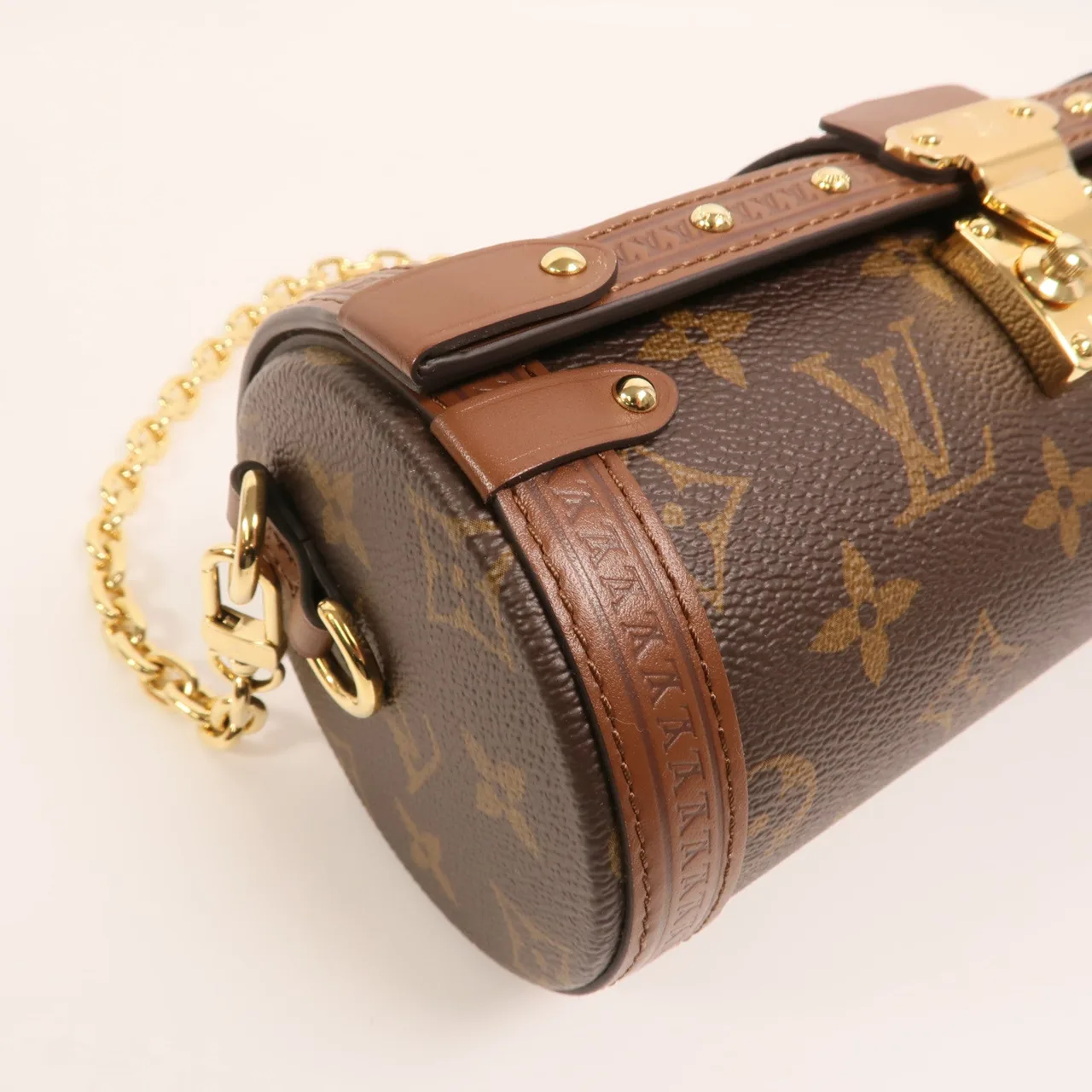 LOUIS VUITTON Papillon M57835 兩用包 塗層帆布 棕色 / Brown 塗層帆布 中古品A - 縮圖 10