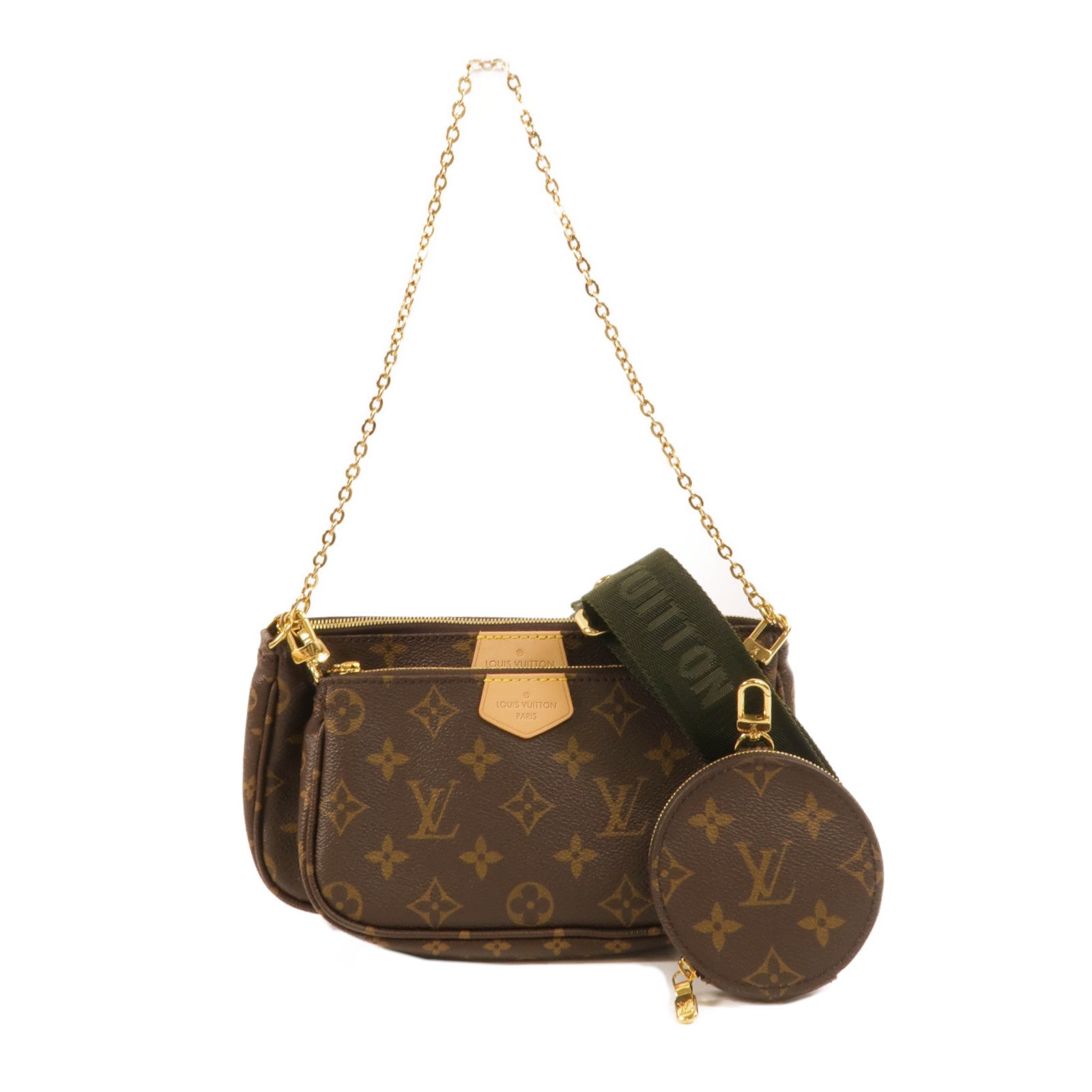 LOUIS VUITTON Multi Pochette M44819 兩用包 塗層帆布