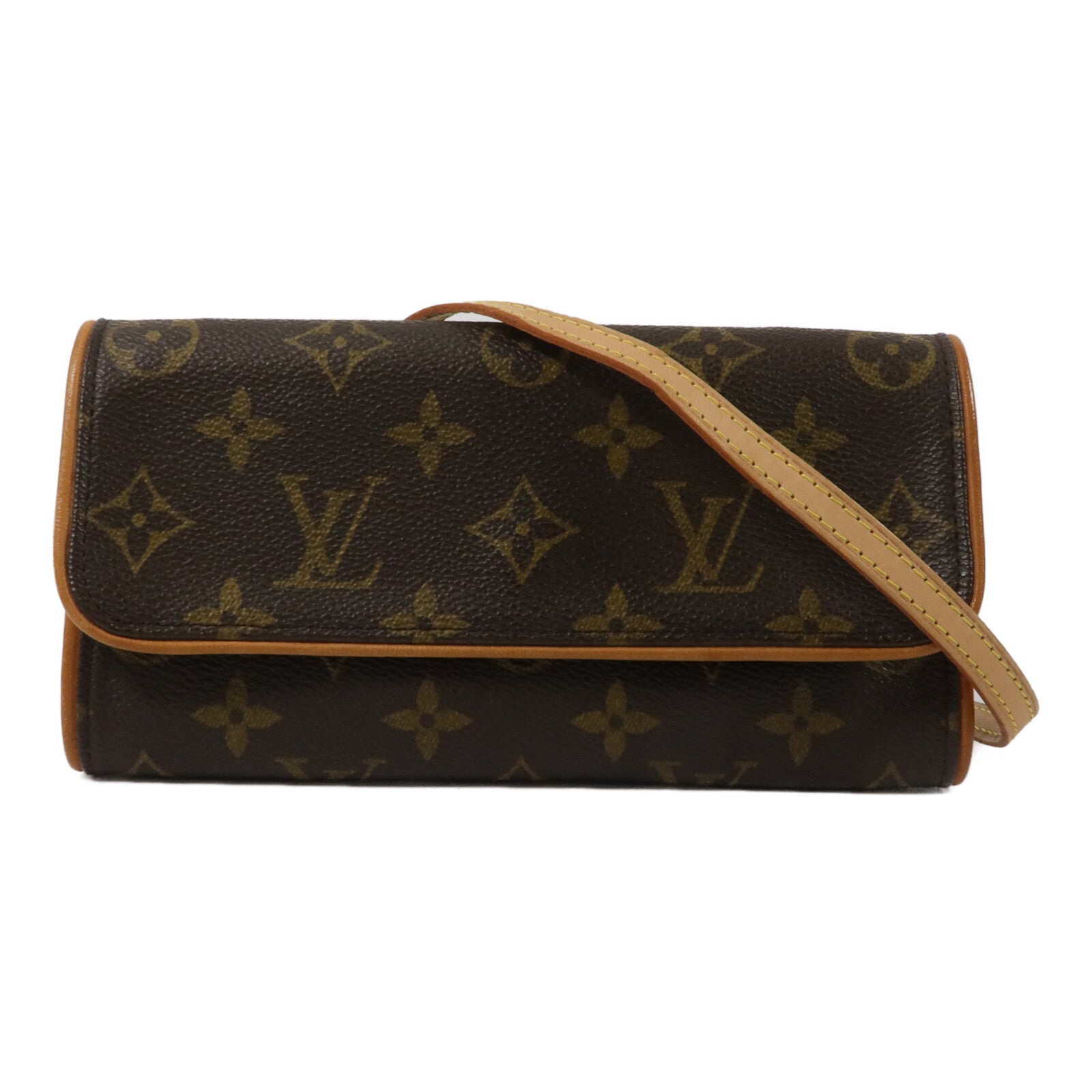 LOUIS VUITTON Pochette Twin M51854 Shoulder Bag Coated Canvas