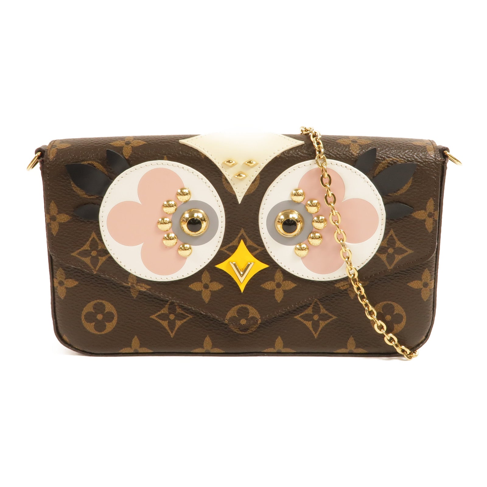 LOUIS VUITTON Felicie M62415 Shoulder Bag Coated Canvas