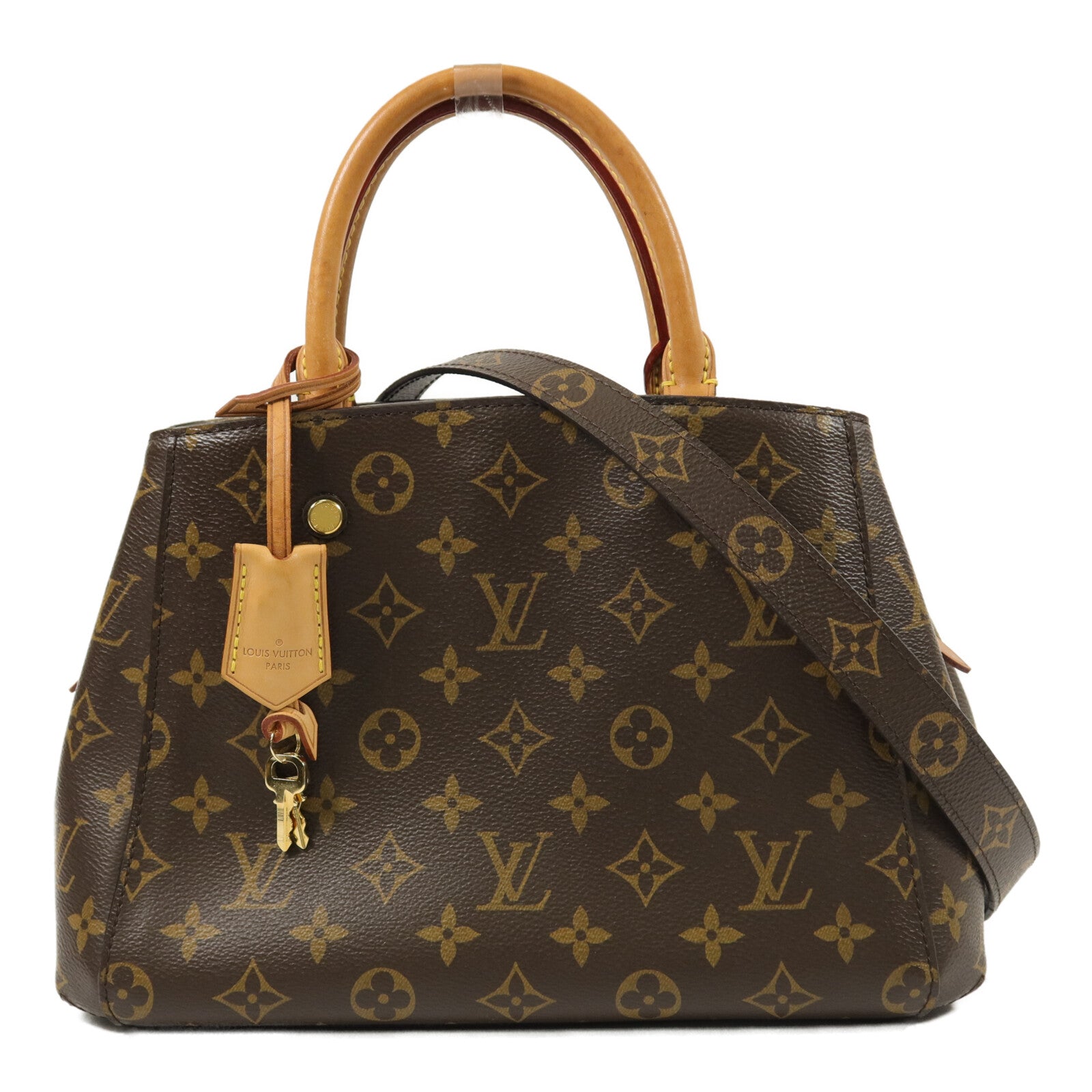 LOUIS VUITTON Montaigne M41055 2-Way Bag Coated Canvas