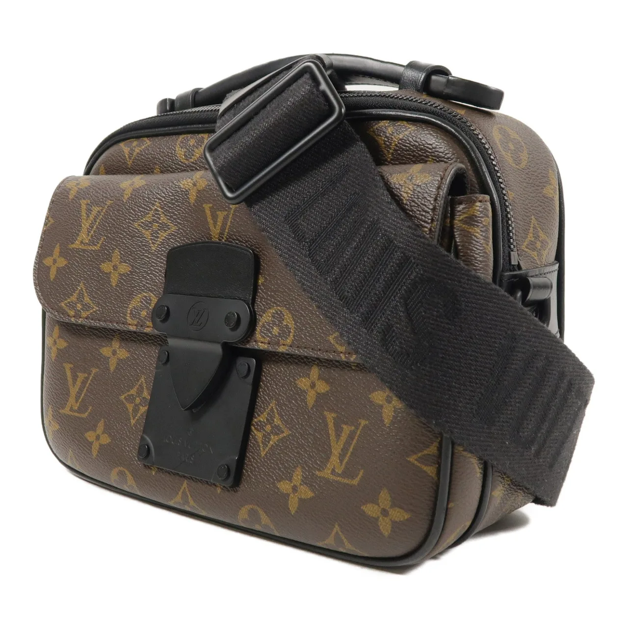 LOUIS VUITTON Lock Me M45806 兩用包 塗層帆布 棕色 / Brown 塗層帆布 中古品A - 縮圖 3