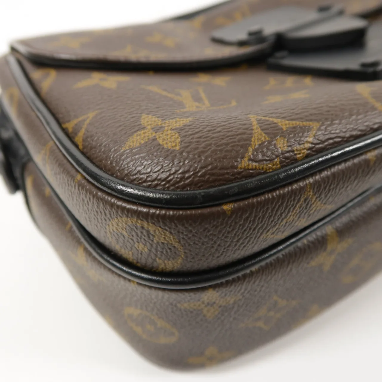 LOUIS VUITTON Lock Me M45806 兩用包 塗層帆布 棕色 / Brown 塗層帆布 中古品A - 縮圖 9