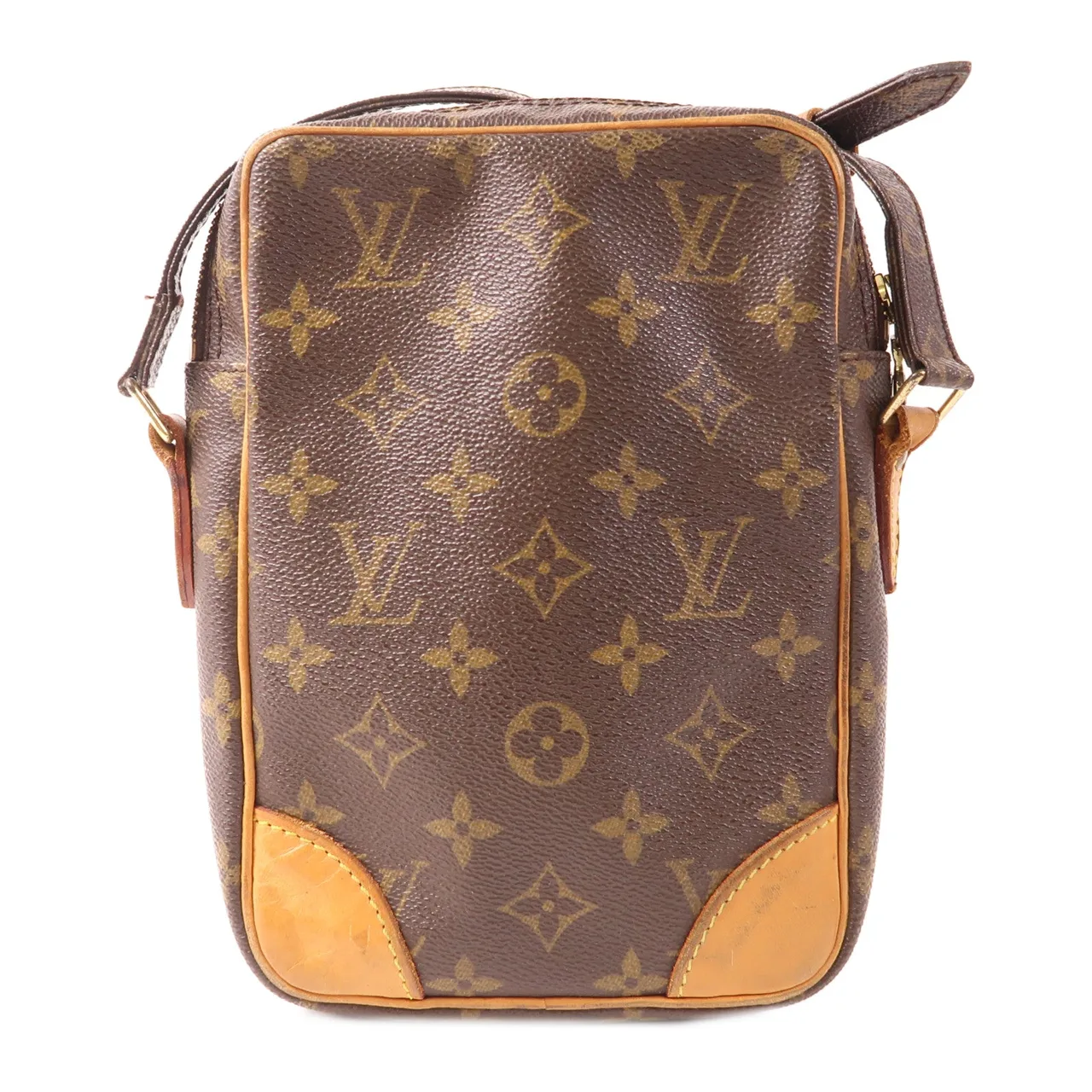 LOUIS VUITTON Danube M45266 肩背包 塗層帆布 棕色 塗層帆布 中古品C - 縮圖 2
