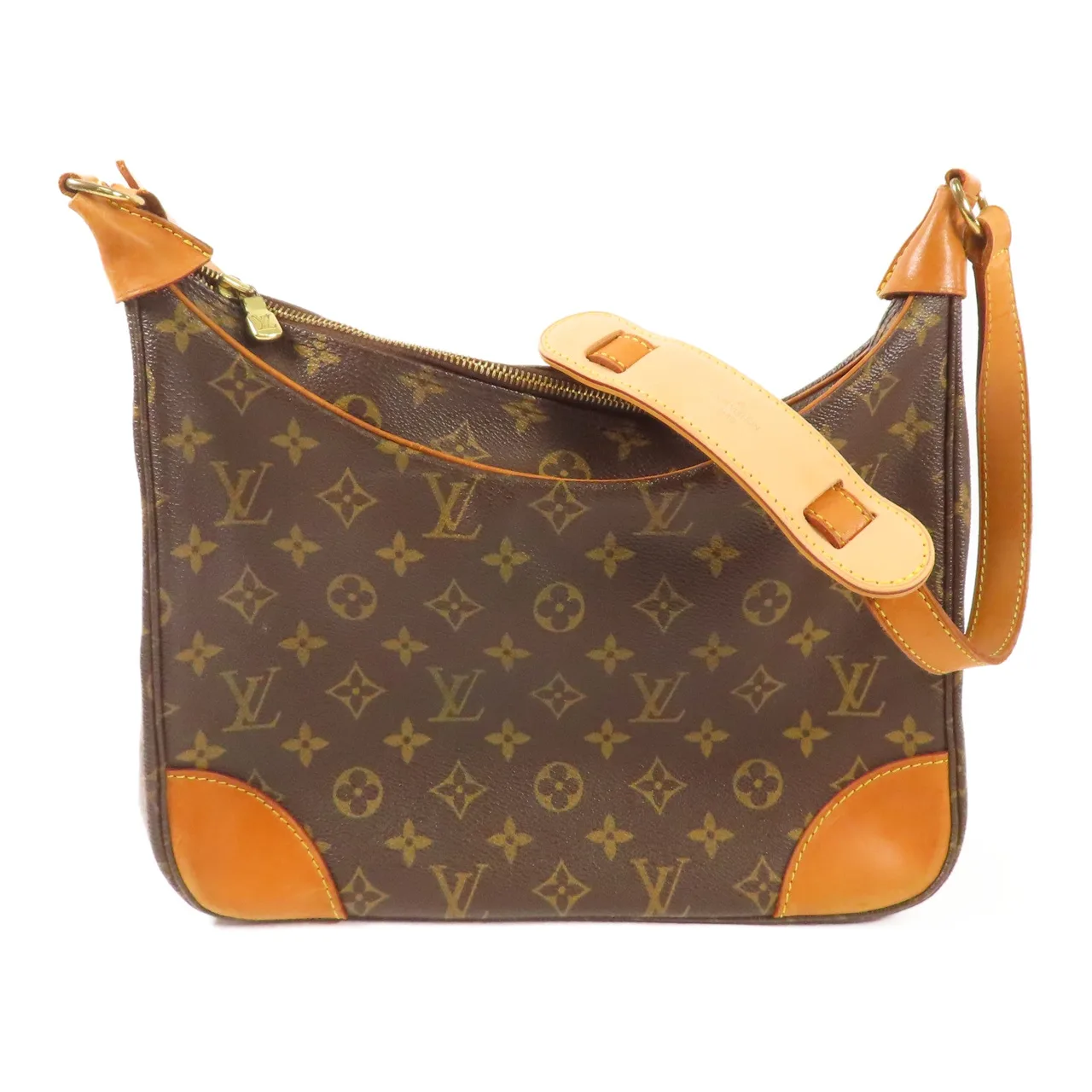 LOUIS VUITTON Boulogne M51265 Shoulder Bag Coated Canvas 棕色 / Brown