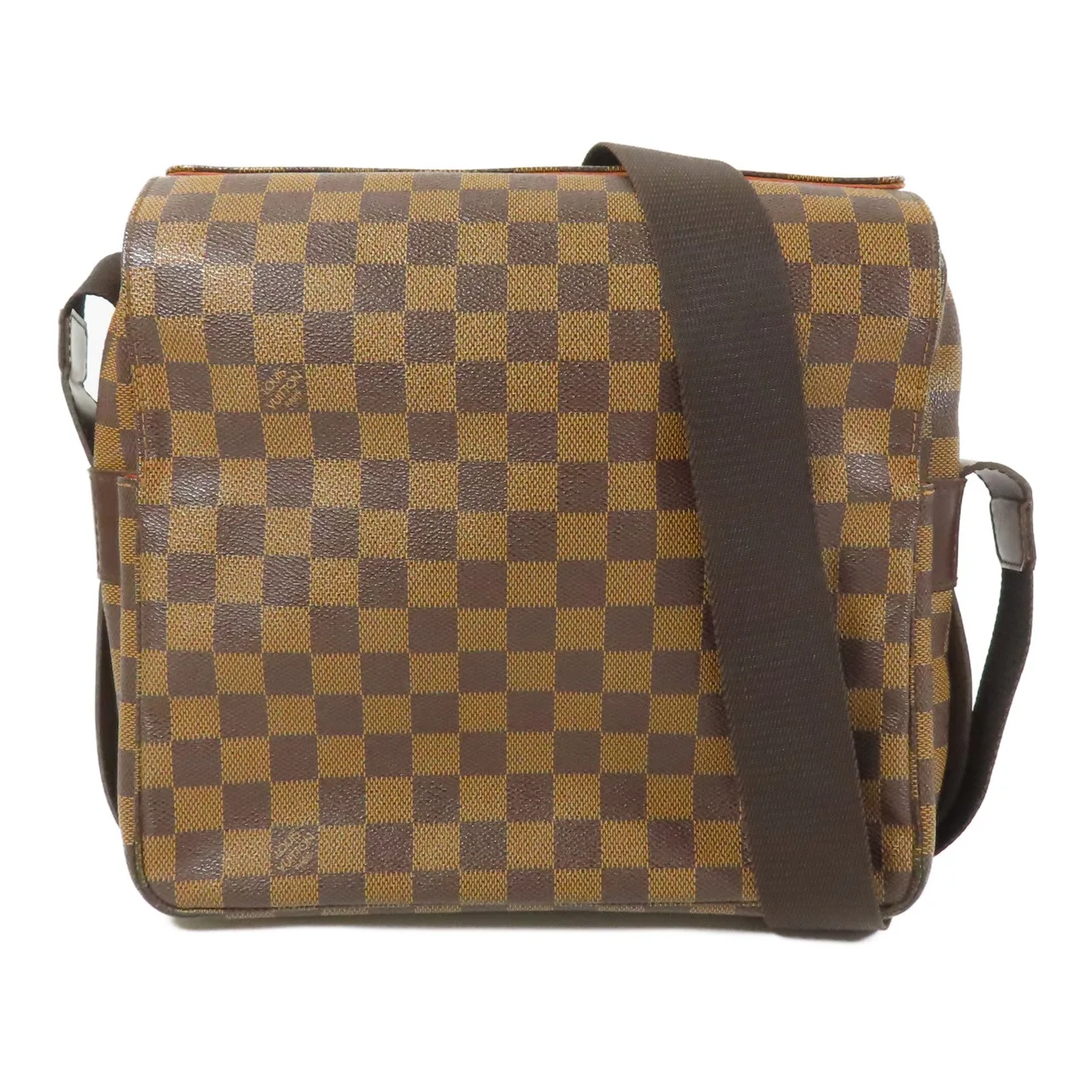 LOUIS VUITTON Naviglio N45255 Shoulder Bag Coated Canvas 棕色 / Brown