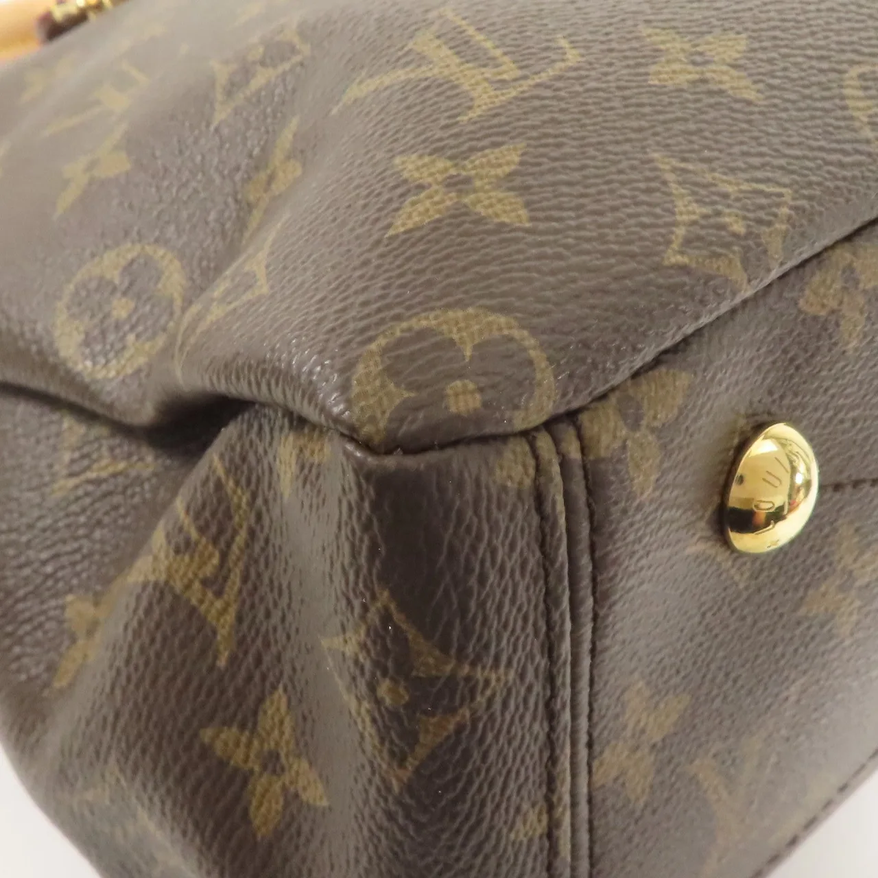 LOUIS VUITTON Pallas M40906 兩用包 塗層帆布 棕色 / Brown 塗層帆布 中古品A - 縮圖 12