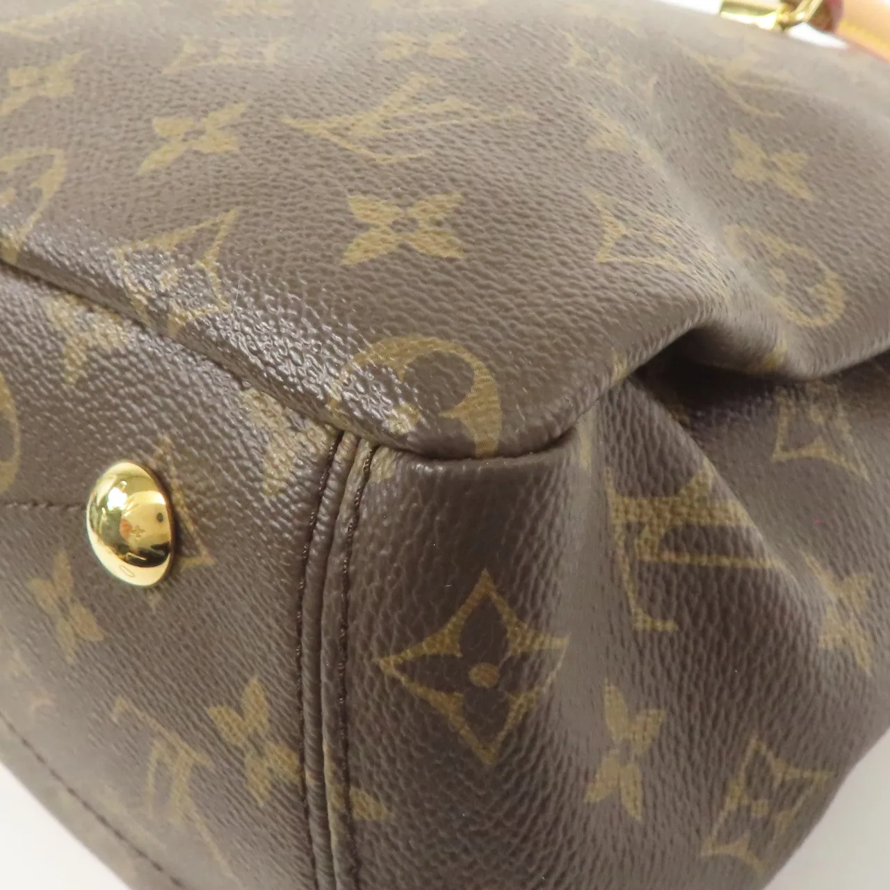 LOUIS VUITTON Pallas M40906 兩用包 塗層帆布 棕色 / Brown 塗層帆布 中古品A - 縮圖 15