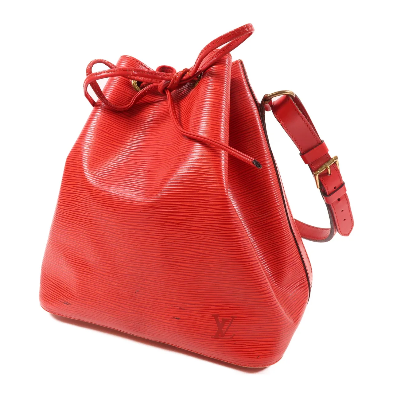 LOUIS VUITTON Noe M44107 肩背包 牛皮 紅色 / Red 牛皮 中古品B - 縮圖 3