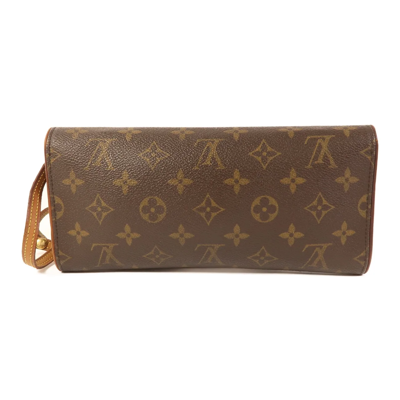 LOUIS VUITTON Pochette Twin M51852 肩背包 塗層帆布 棕色 / Brown 塗層帆布 中古品B - 縮圖 2