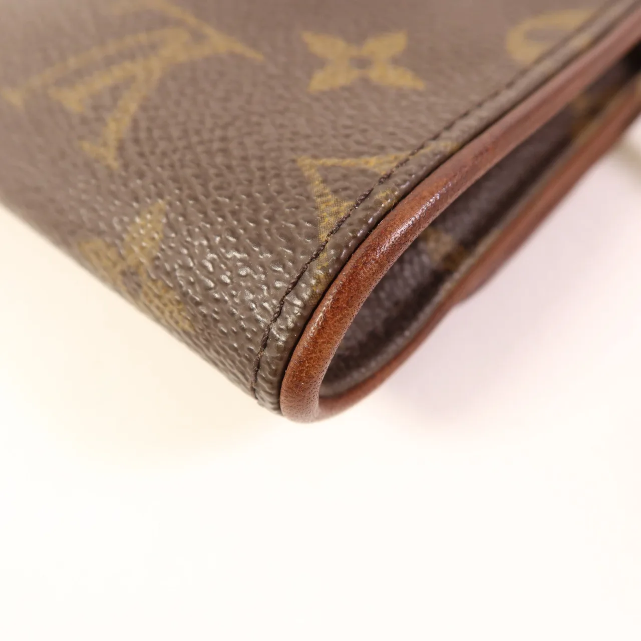 LOUIS VUITTON Pochette Twin M51852 肩背包 塗層帆布 棕色 / Brown 塗層帆布 中古品B - 縮圖 13