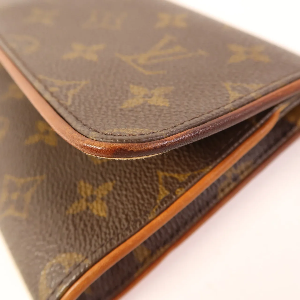 LOUIS VUITTON Pochette Twin M51852 肩背包 塗層帆布 棕色 / Brown 塗層帆布 中古品B - 縮圖 21
