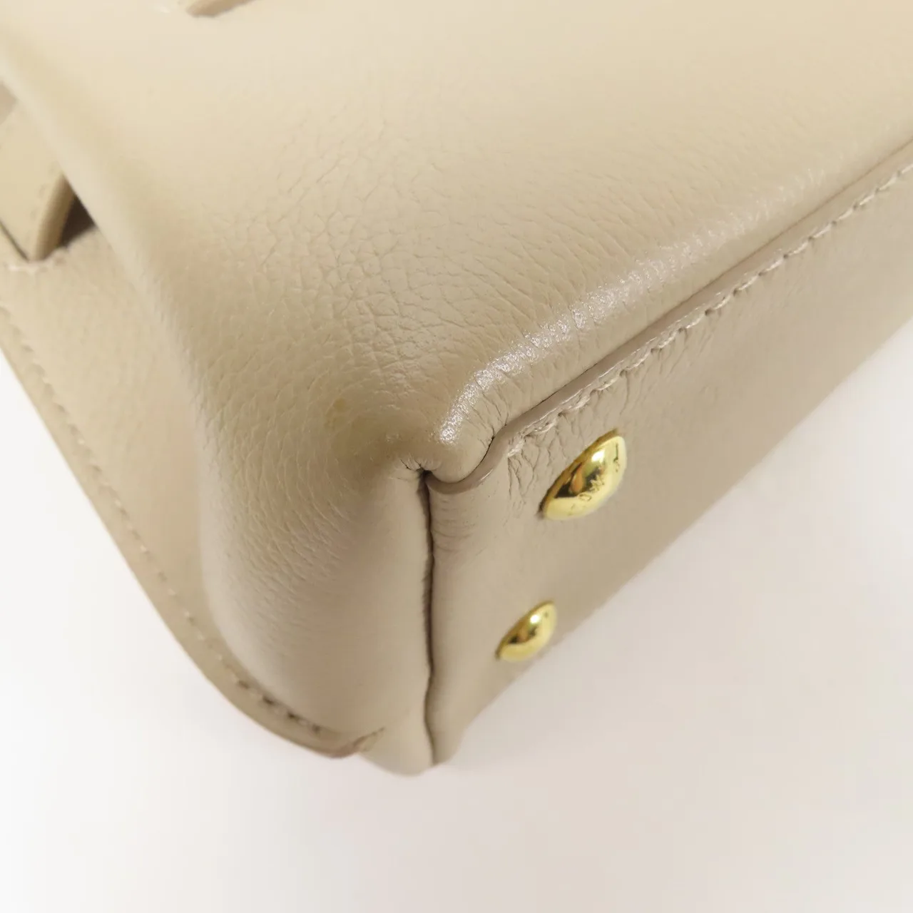 LOUIS VUITTON Lock Me M21052 兩用包 牛皮 米色 / Gery 牛皮 中古品B - 縮圖 7