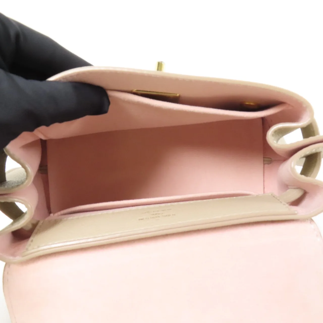 LOUIS VUITTON Lock Me M21052 兩用包 牛皮 米色 / Gery 牛皮 中古品B - 縮圖 15