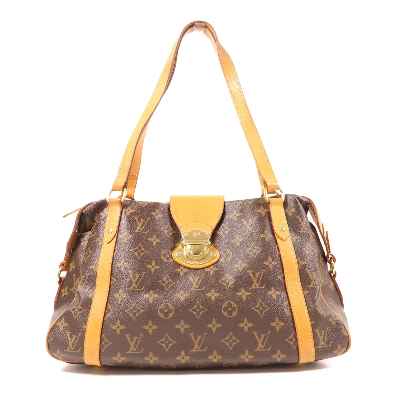 LOUIS VUITTON Stresa M51186 肩背包 塗層帆布 棕色 / Brown