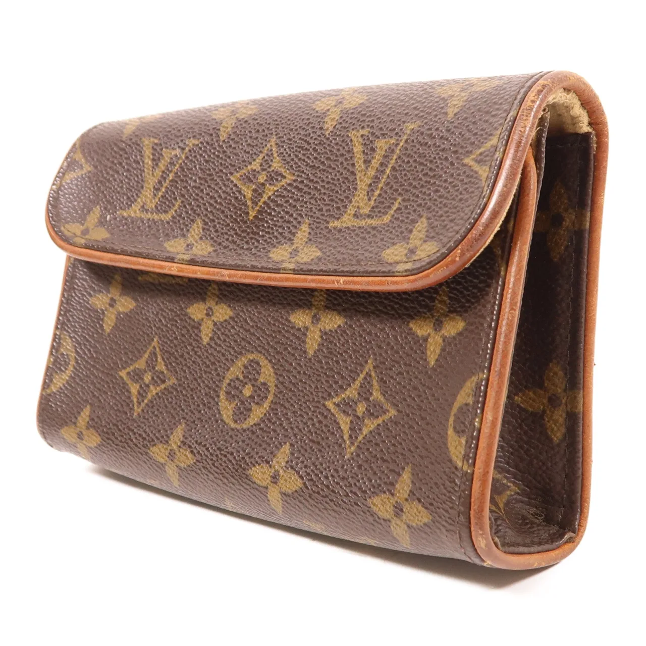 LOUIS VUITTON Pochette Florentine M51855 腰包 塗層帆布 棕色 / Browe 塗層帆布 中古品B - 縮圖 3