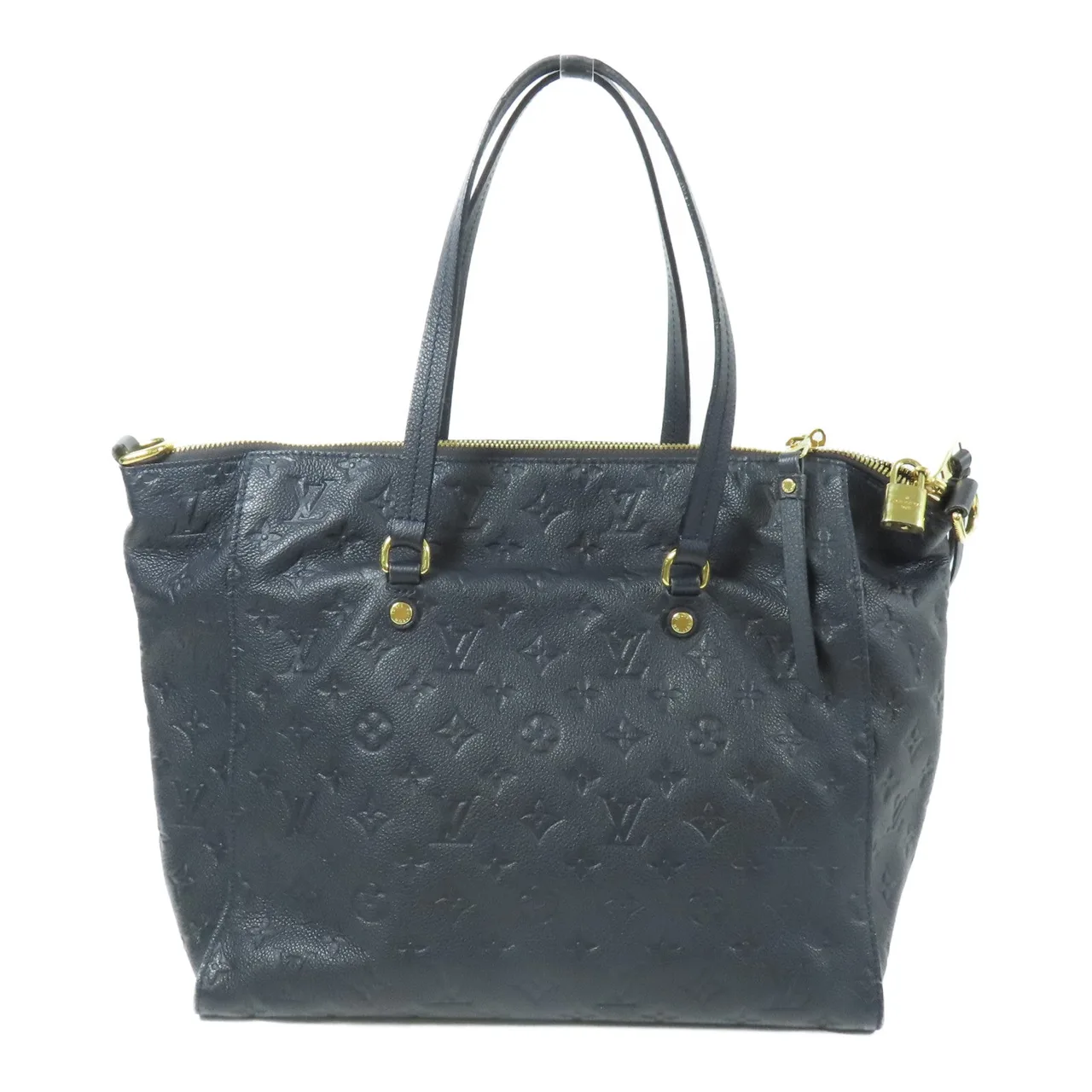 LOUIS VUITTON Lumineuse M93410 兩用包 牛皮 藍色 / Blue 牛皮 中古品B - 縮圖 3