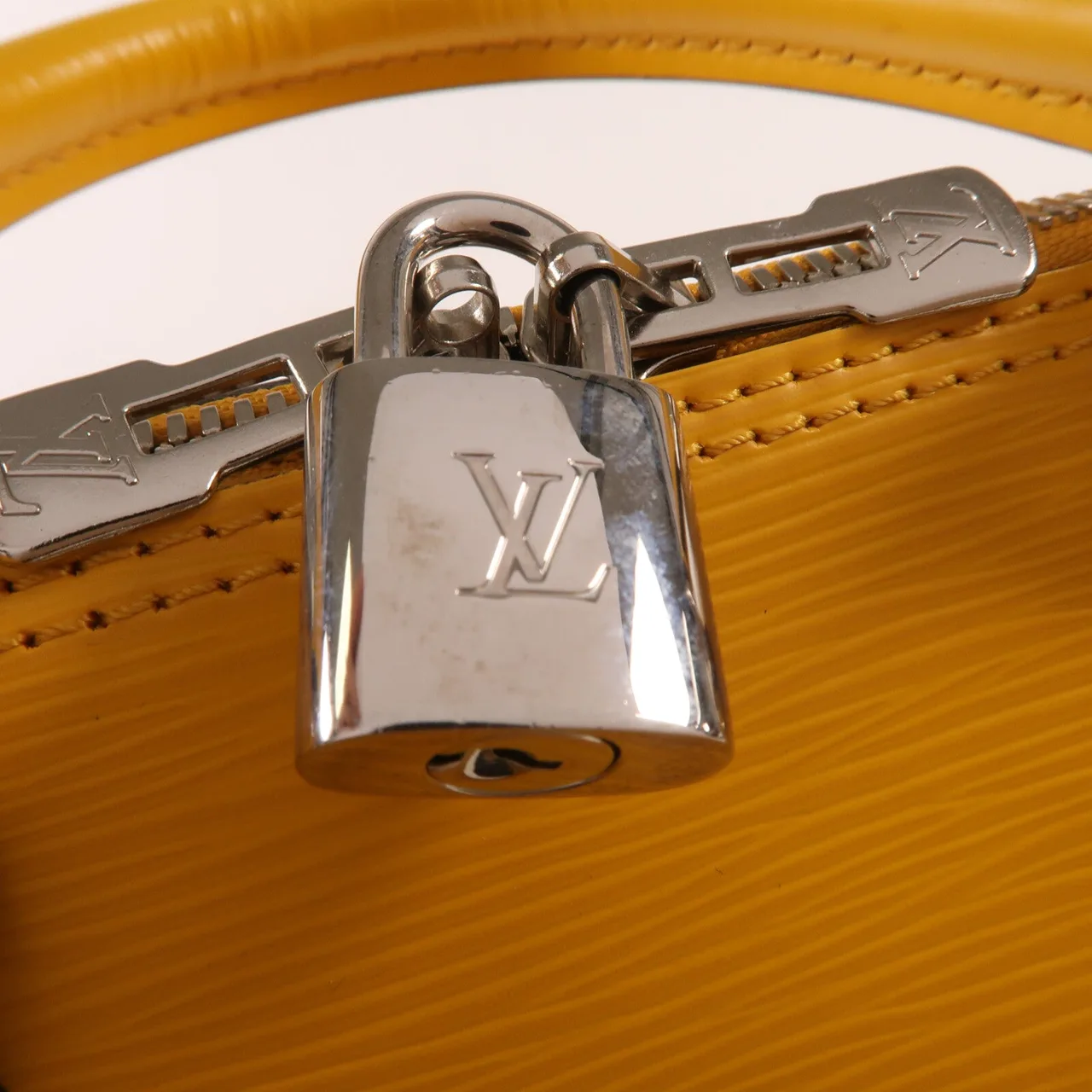 LOUIS VUITTON M52149 手提包 皮革 黃色 / Yellow 皮革 中古品B - 縮圖 6