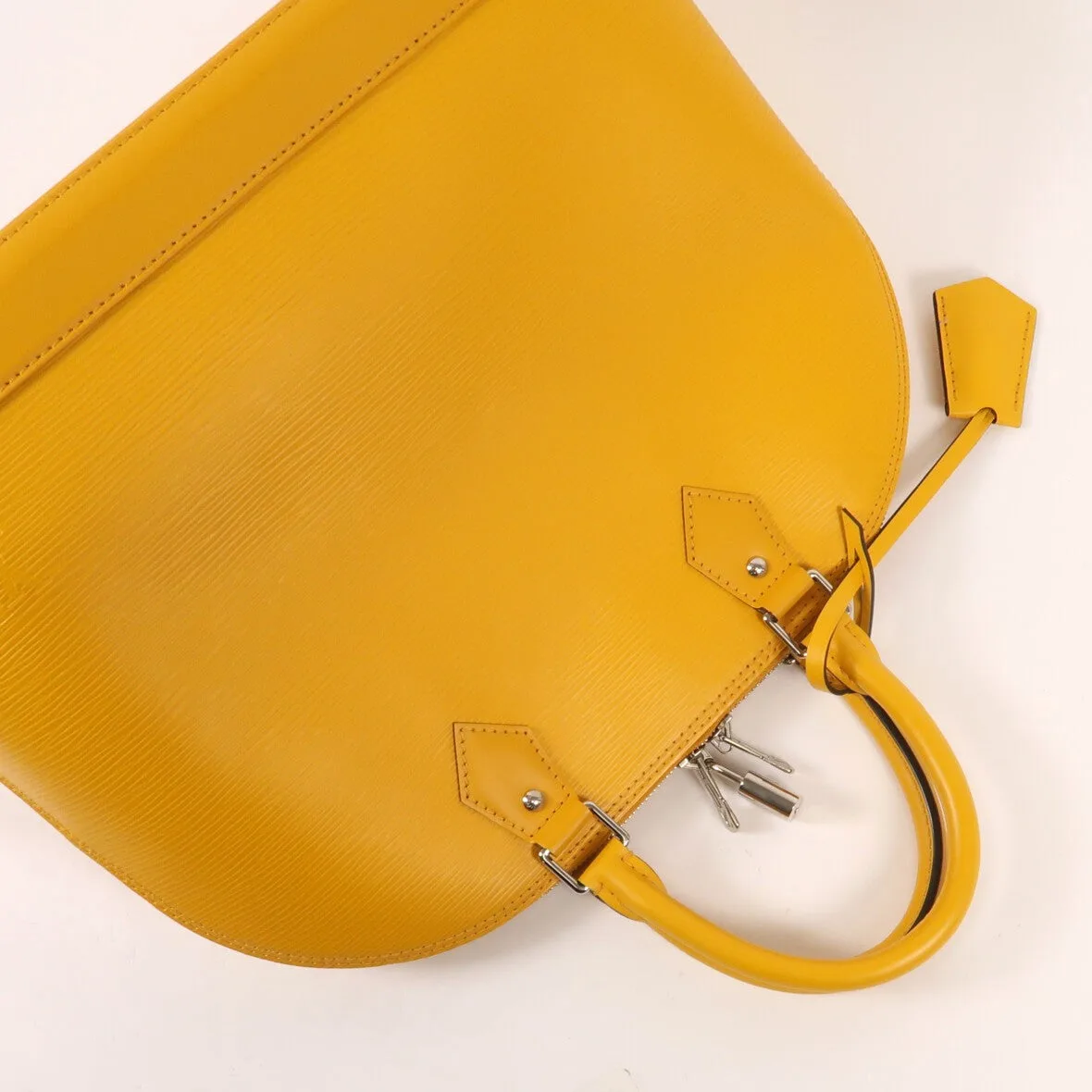 LOUIS VUITTON M52149 手提包 皮革 黃色 / Yellow 皮革 中古品B - 縮圖 9